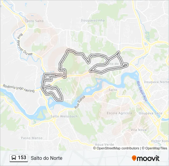 153 Bus Line Map