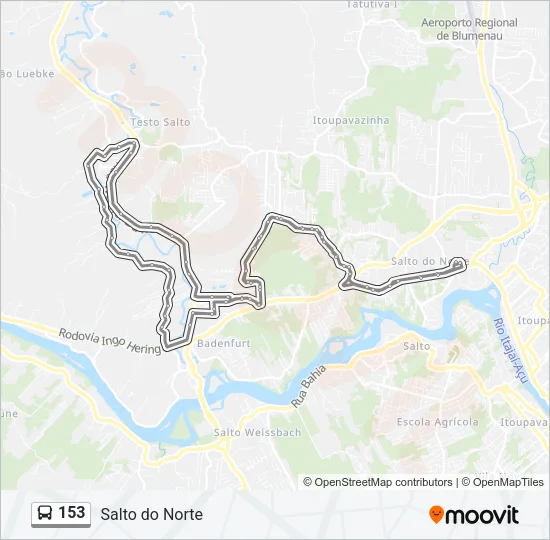 153 Bus Line Map