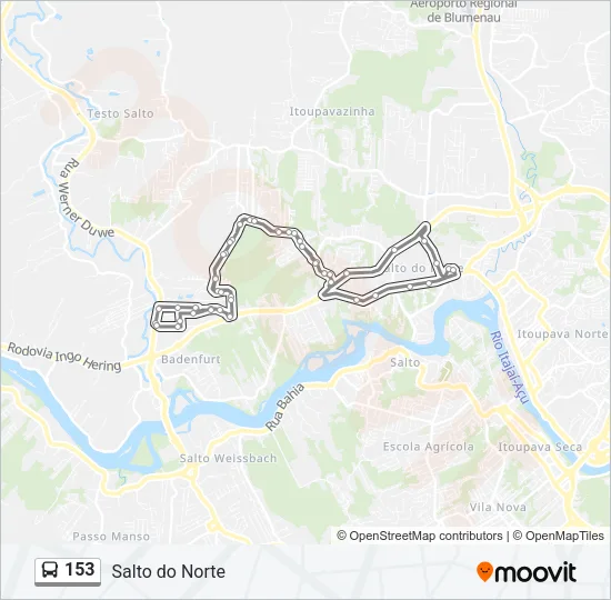 153 Bus Line Map