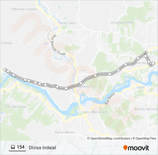 154 Bus Line Map