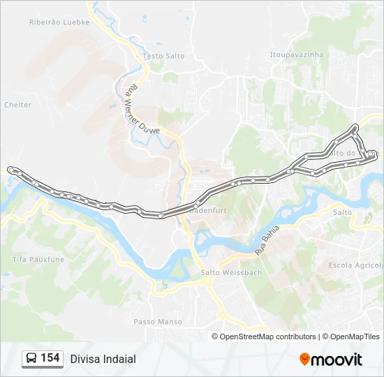 154 Bus Line Map