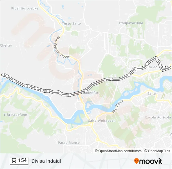 154 Bus Line Map