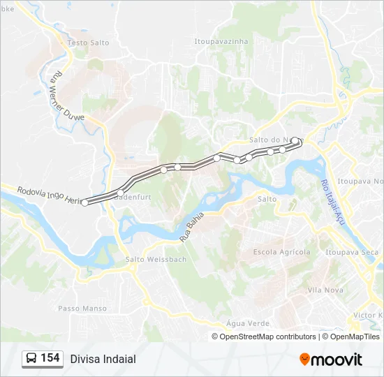 154 Bus Line Map