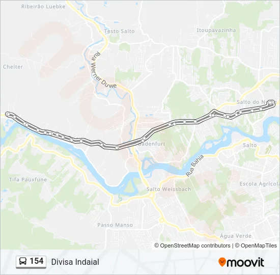 154 Bus Line Map