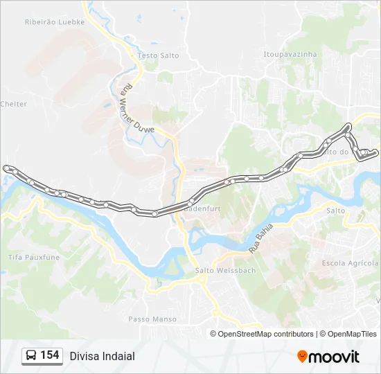 154 Bus Line Map