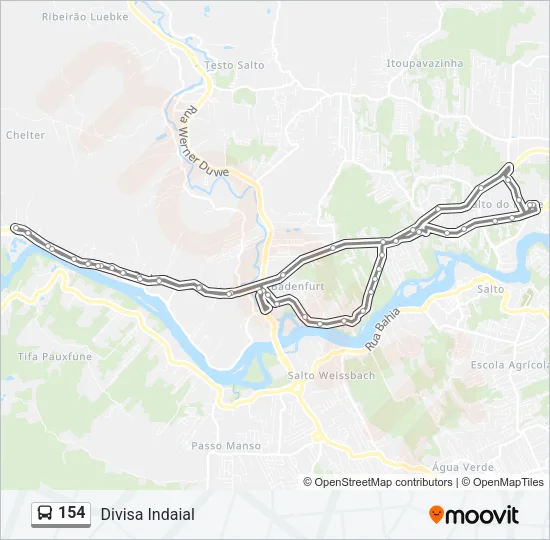 154 Bus Line Map