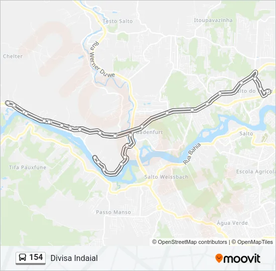 154 Bus Line Map