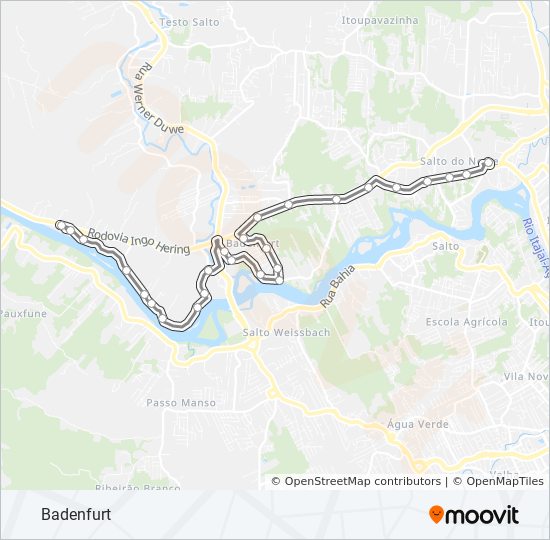 155 bus Line Map