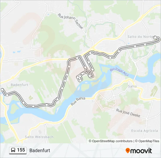 155 Bus Line Map