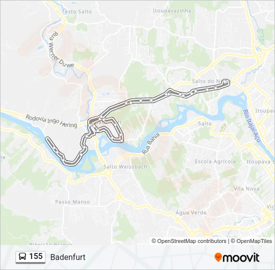 155 Bus Line Map