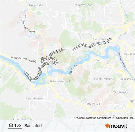 155 Bus Line Map