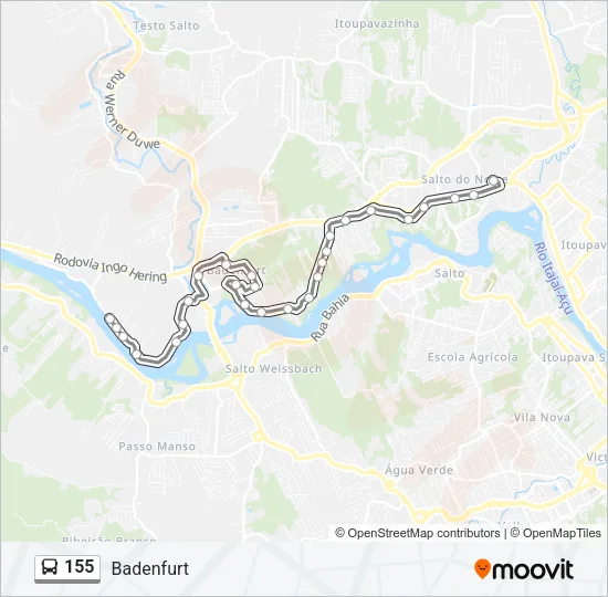 155 Bus Line Map