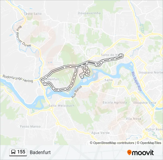 155 Bus Line Map