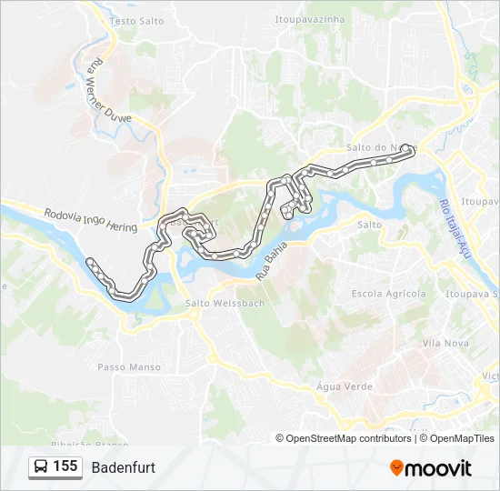 155 Bus Line Map