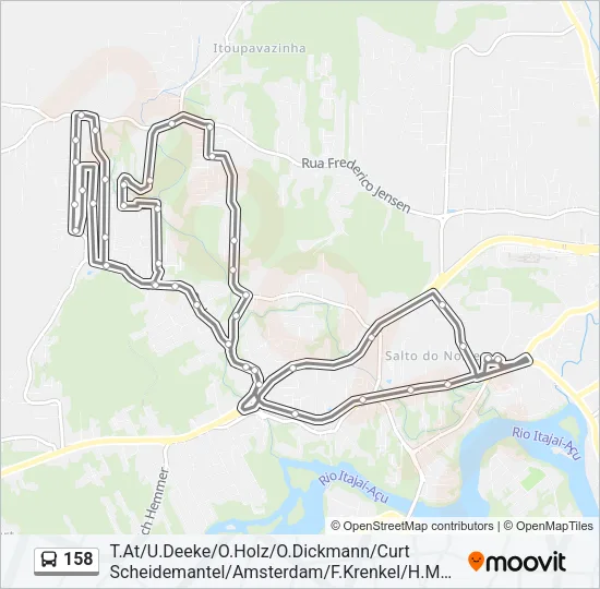 158 Bus Line Map