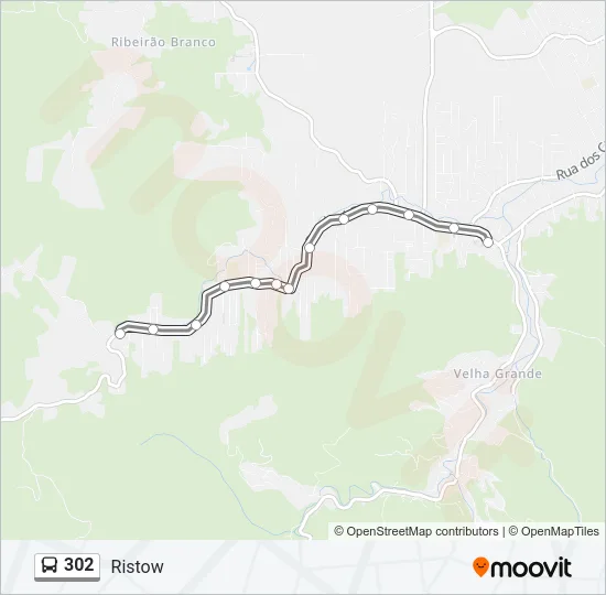 302 Bus Line Map