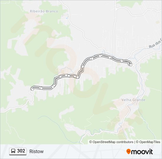 302 bus Line Map