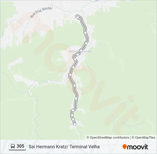 305 Bus Line Map