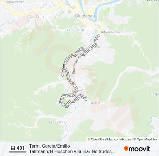 401 Bus Line Map