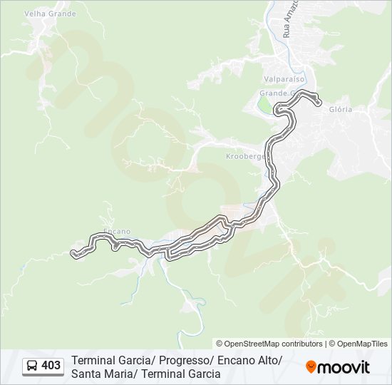 403 bus Line Map