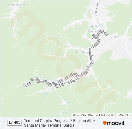 Mapa de 403 de autobús