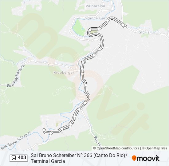 Mapa de 403 de autobús