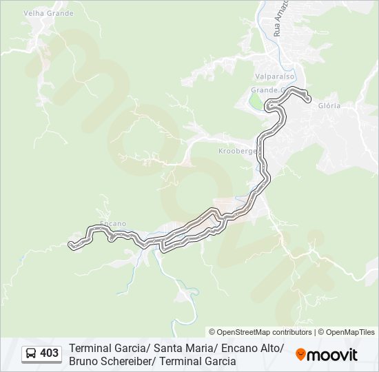 403 bus Line Map