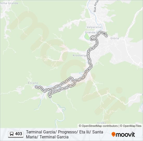 403 bus Line Map