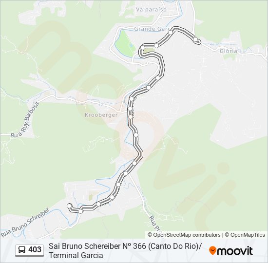 403 bus Line Map