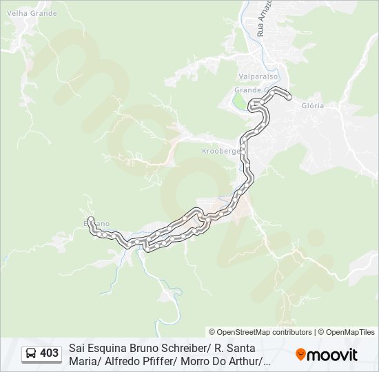 Mapa de 403 de autobús