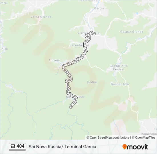 404 Bus Line Map