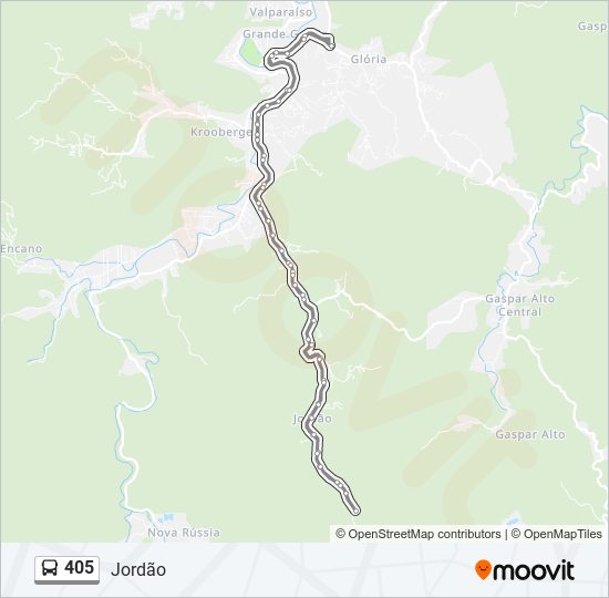 405 bus Line Map