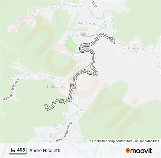 408 Bus Line Map
