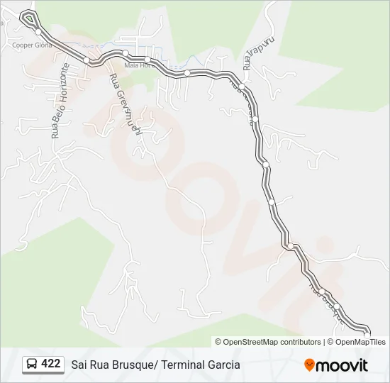 422 Bus Line Map