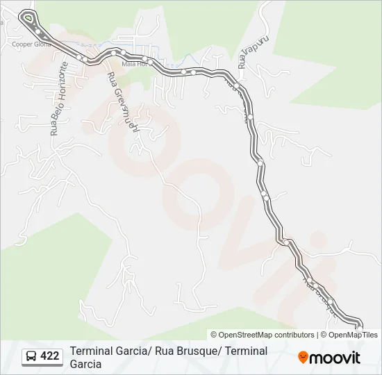422 Bus Line Map