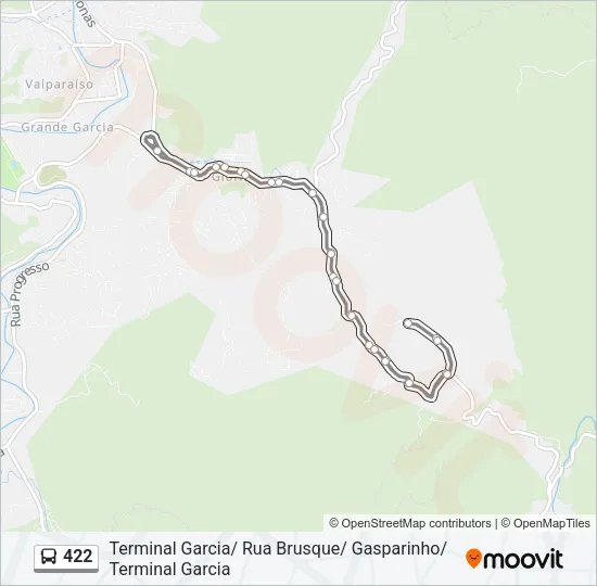 422 Bus Line Map