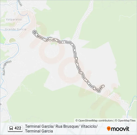 422 Bus Line Map