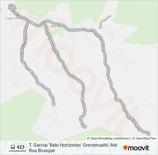423 Bus Line Map