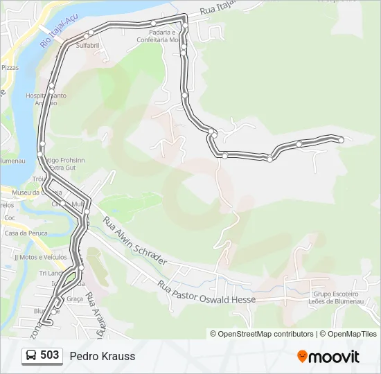 503 Bus Line Map