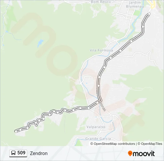 509 Bus Line Map