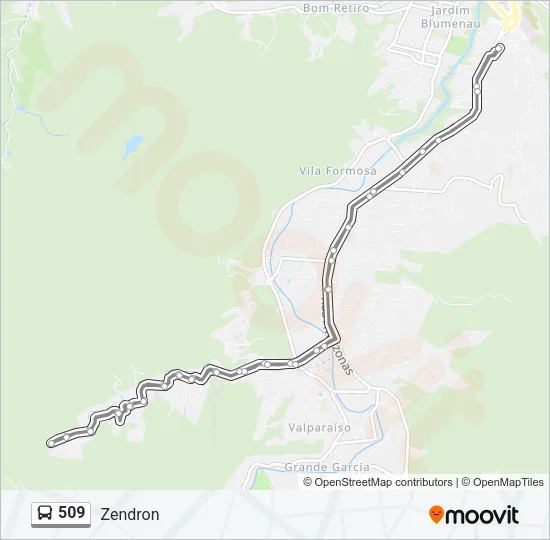 509 Bus Line Map