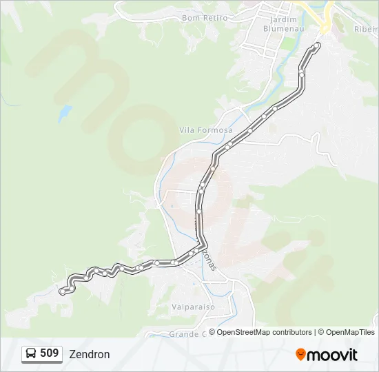 509 Bus Line Map