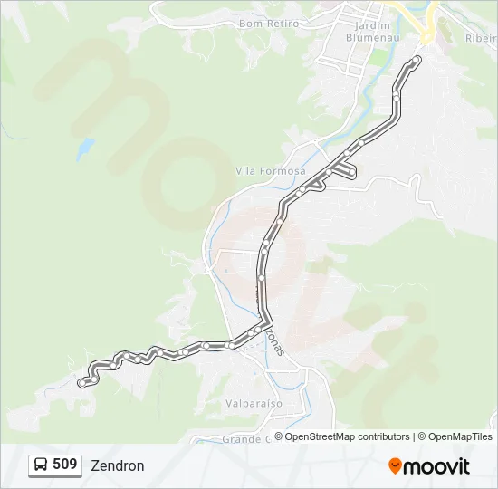 509 Bus Line Map