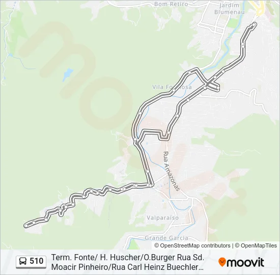 510 Bus Line Map