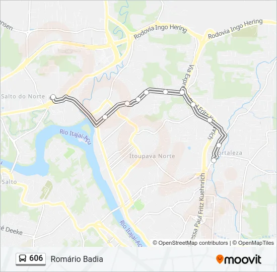 606 Bus Line Map