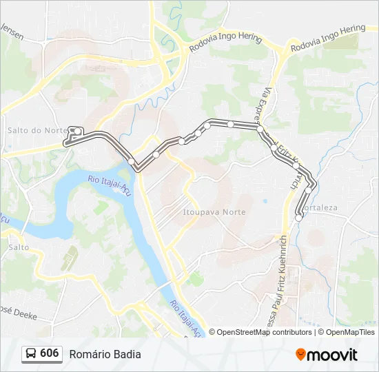 606 Bus Line Map