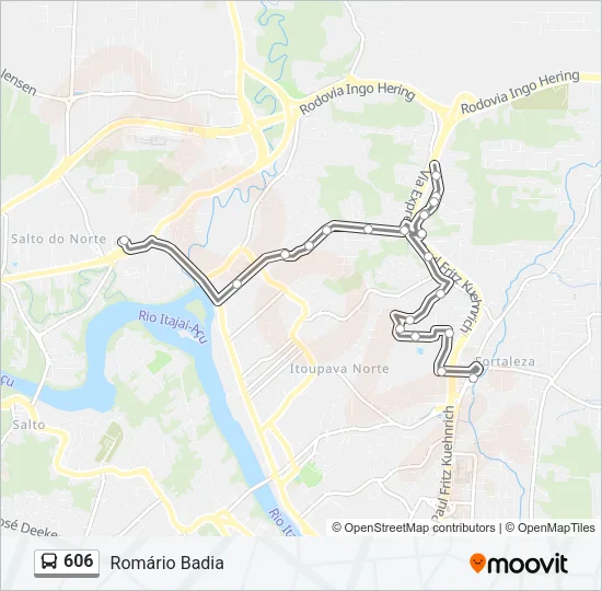 606 Bus Line Map