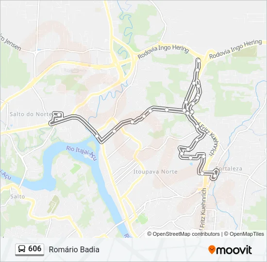 606 Bus Line Map