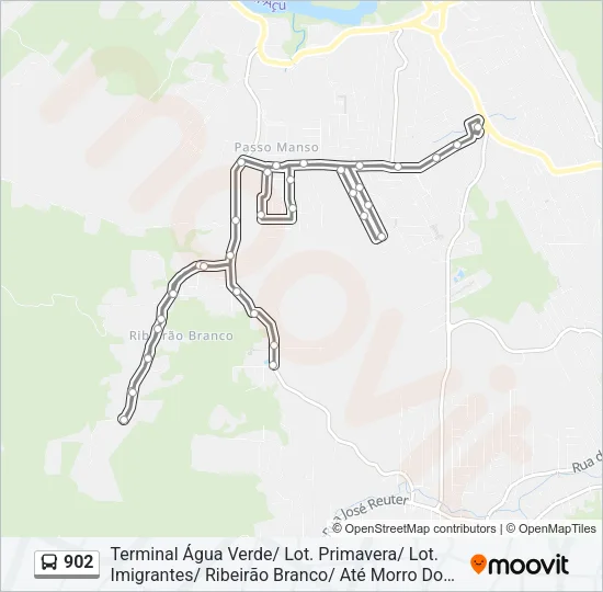 902 Bus Line Map