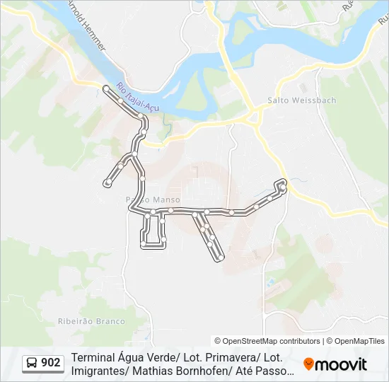 902 Bus Line Map